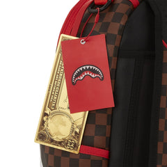 Sprayground Limited Edition Red Sharks In Paris DLXSV Backpack For Unisex - 910B5501NSZ