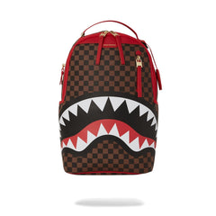 Sprayground Limited Edition Red Sharks In Paris DLXSV Backpack For Unisex - 910B5501NSZ