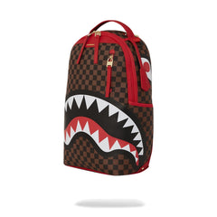 Sprayground Limited Edition Red Sharks In Paris DLXSV Backpack For Unisex - 910B5501NSZ