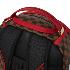 Sprayground Limited Edition Red Sharks In Paris DLXSV Backpack For Unisex - 910B5501NSZ