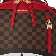 Sprayground Limited Edition Red Sharks In Paris DLXSV Backpack For Unisex - 910B5501NSZ