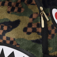 Sprayground Limited Edition Green 3Am Fur Backpack For Unisex - 910B5696NSZ