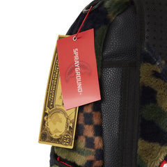 Sprayground Limited Edition Green 3Am Fur Backpack For Unisex - 910B5696NSZ