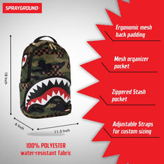 Sprayground Limited Edition Green 3Am Fur Backpack For Unisex - 910B5696NSZ