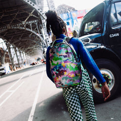 Sprayground Limited Edition Neon Money Camo Backpack For Unisex - 910B5712NSZ