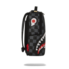 Sprayground Limited Edition Sharks In Paris Paint Grey Dlxsv Backpack For Unisex - 910B5825NSZ