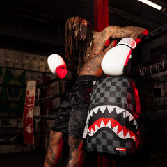 Sprayground Limited Edition Sharks In Paris Paint Grey Dlxsv Backpack For Unisex - 910B5825NSZ