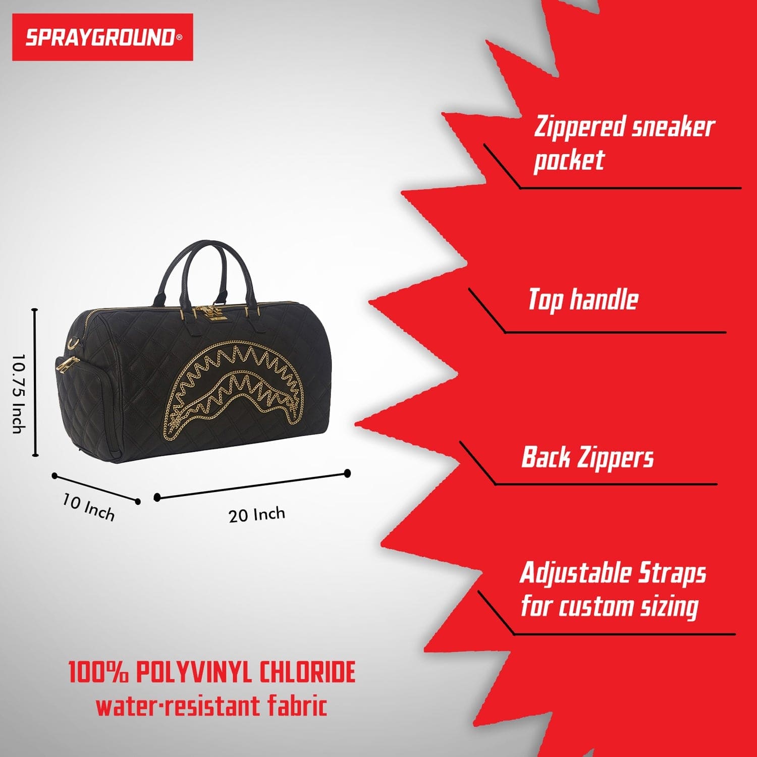 Sprayground Limited Edition Black Mamba Emperor Duffle - 910D4065NSZ