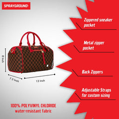Sprayground Limited Edition Red Sharks In Paris Duffle Bag For Unisex - 910D5598NSZ