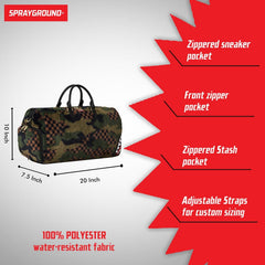 Sprayground Limited Edition Green 3Am Fur Duffel For Unisex - 910D5745NSZ