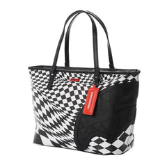Sprayground Limited Edition Trippy Check Tote For Women - 910T3656NSZ