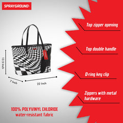 Sprayground Limited Edition Trippy Check Tote For Women - 910T3656NSZ