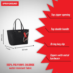 Sprayground Limited Edition Trinity Crystal Black Tote For Women - 910T3668NSZ