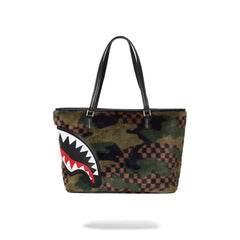 Sprayground Limited Edition Green 3Am Fur Tote For Women - 910T5748NSZ