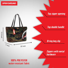 Sprayground Limited Edition Green 3Am Fur Tote For Women - 910T5748NSZ