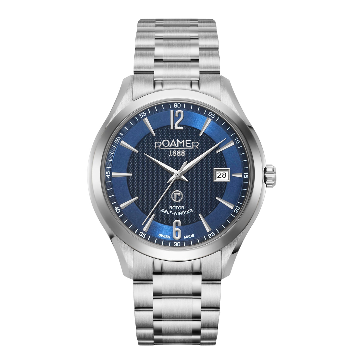 Roamer Mechaline Pro Analog Blue Round Dial Men's Watch - 953660 41 44 90
