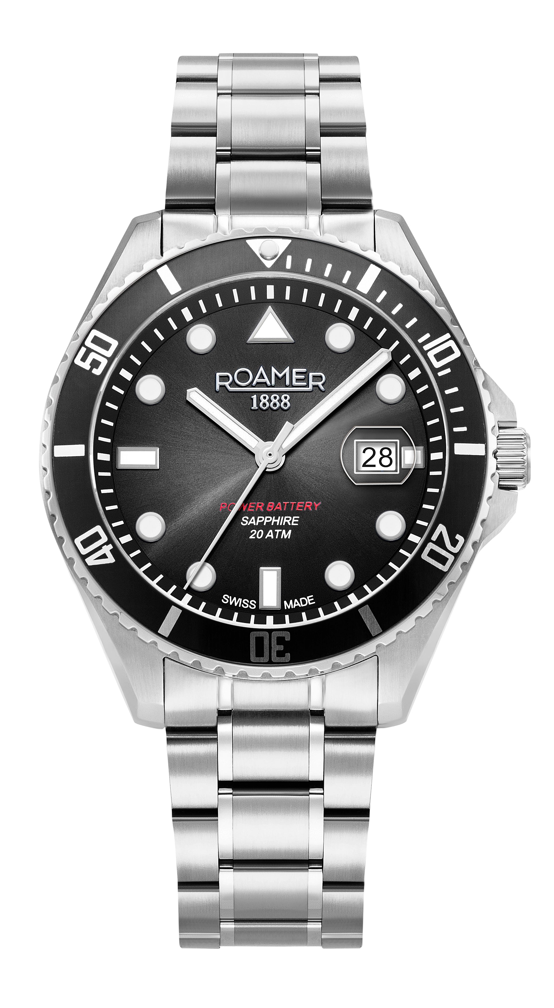 Roamer Pro Diver 200 Analog Black gradient Round Dial Men's Watch - 969845 41 85 20
