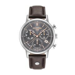 ROAMER Vanguard Chronograph Grey Round Dial Men's Watch- 975819 41 05 09