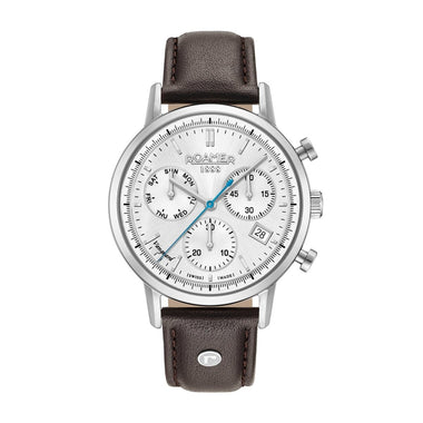 ROAMER Vanguard Chronograph Silver Round Dial Men's Watch- 975819 41 15 09