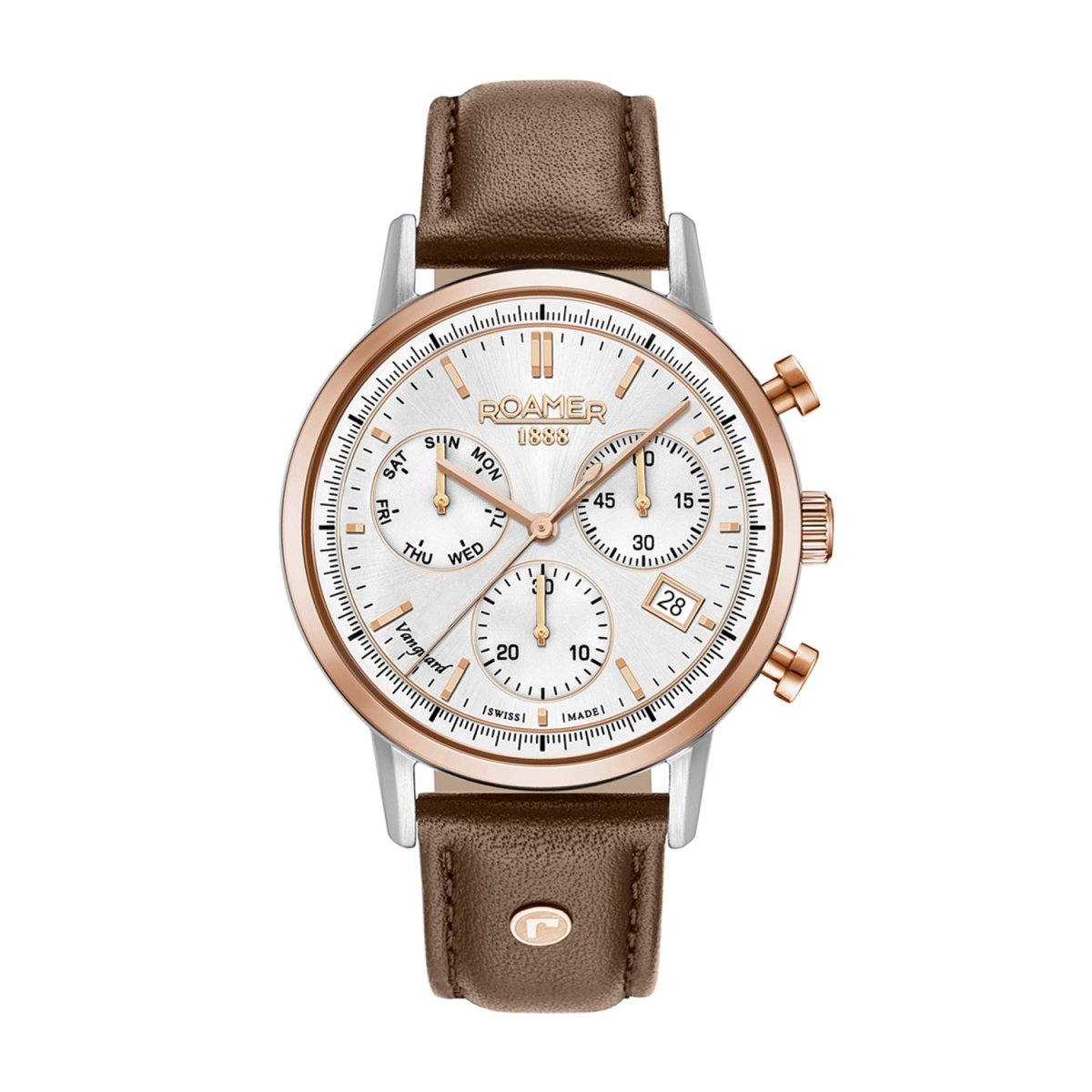 ROAMER Vanguard Chronograph Silver Round Dial Men's Watch- 975819 49 15 09