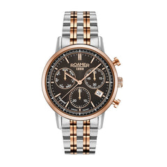 ROAMER Vanguard Chronograph Black Round Dial Men's Watch- 975819 49 55 90