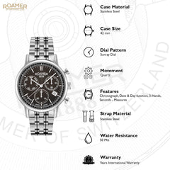 Roamer Vanguard Chrono II Quartz Men's Watch -  975819 41 55 90