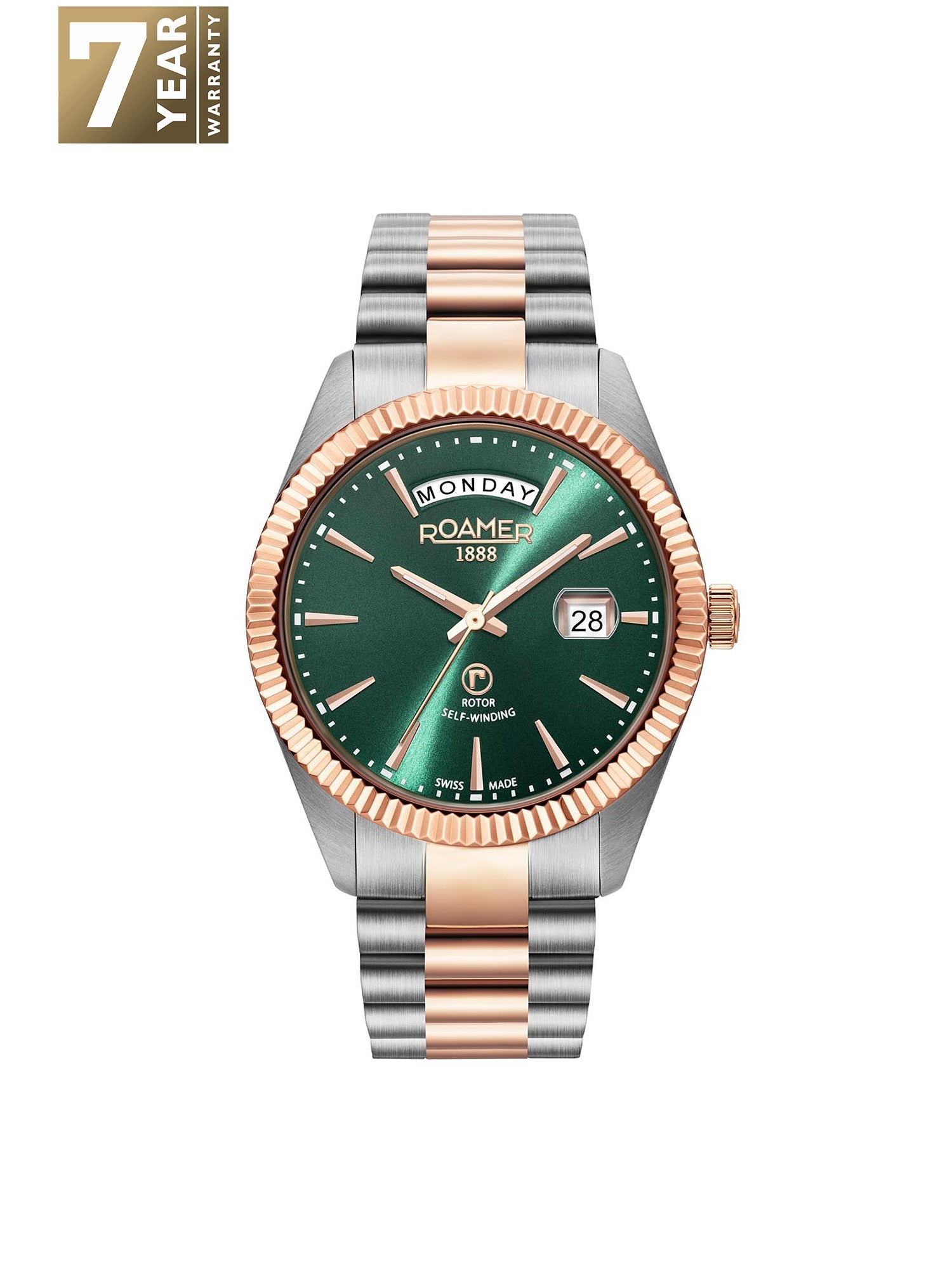 Roamer Primeline Daydate Automatic Men's Watch -  981662 47 75 90