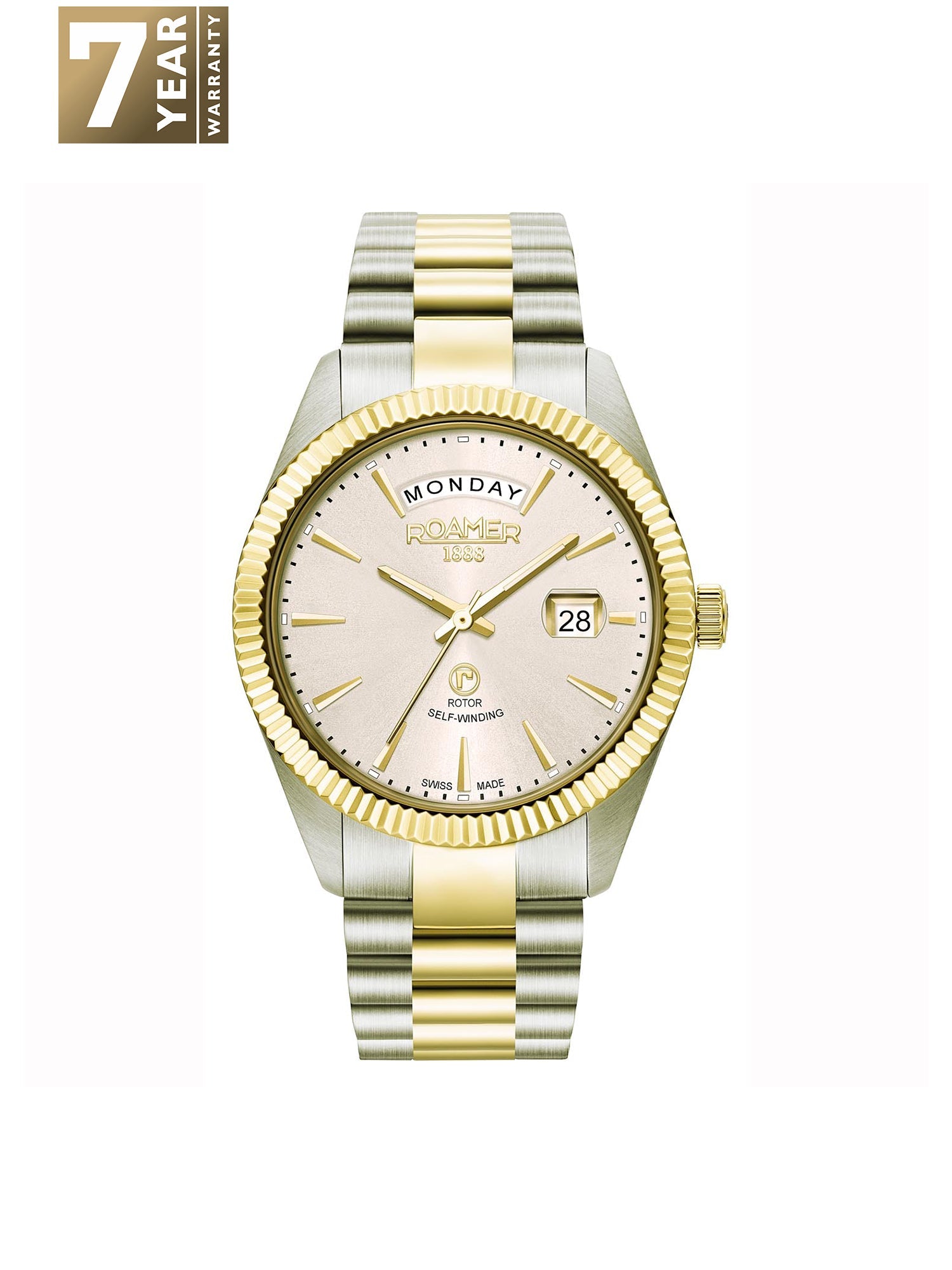 Roamer Primeline Daydate Automatic Men's Watch -  981662 48 15 90
