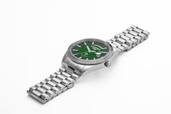 Roamer Primeline Daydate II Automatic Green Pattern Round Dial Men's Watch - 981666 41 75 50