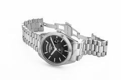 Roamer Primeline Daydate II Automatic Black Pattern Round Dial Men's Watch - 981666 41 85 50