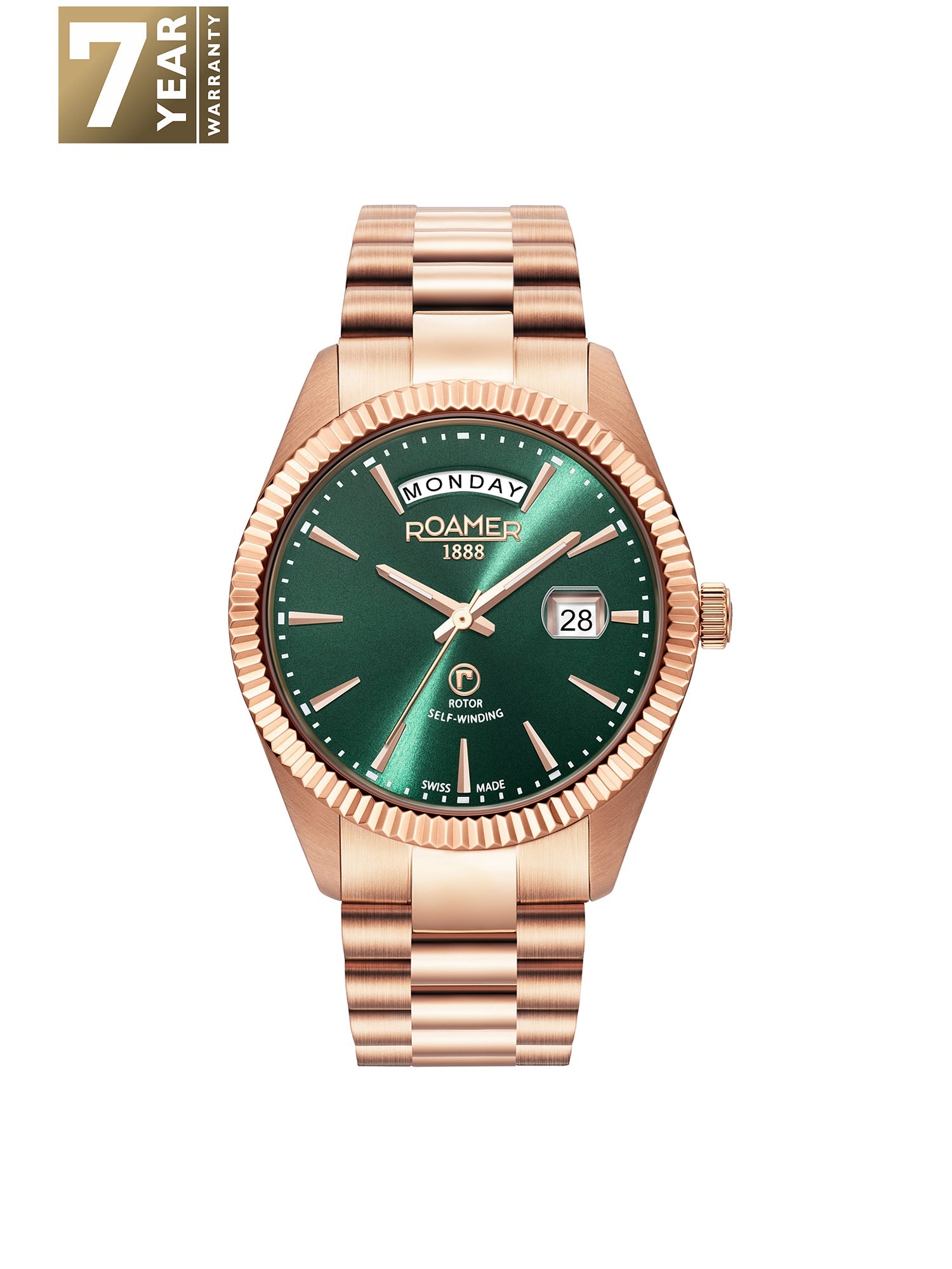 Roamer Primeline Daydate II Automatic Men's Watch -  981666 46 75 50