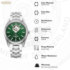 Roamer Searock Master Automatic 25 Jewels Men's Watch -  984985 41 75 20