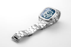 Roamer Mechano Mechanical Blue Square Dial Men's Watch - 985986 41 45 20