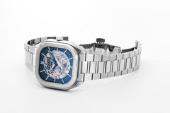Roamer Mechano Mechanical Blue Square Dial Men's Watch - 985986 41 45 20