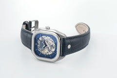 Roamer Mechano Mechanical Blue Square Dial Men's Watch - 985986 41 45 20