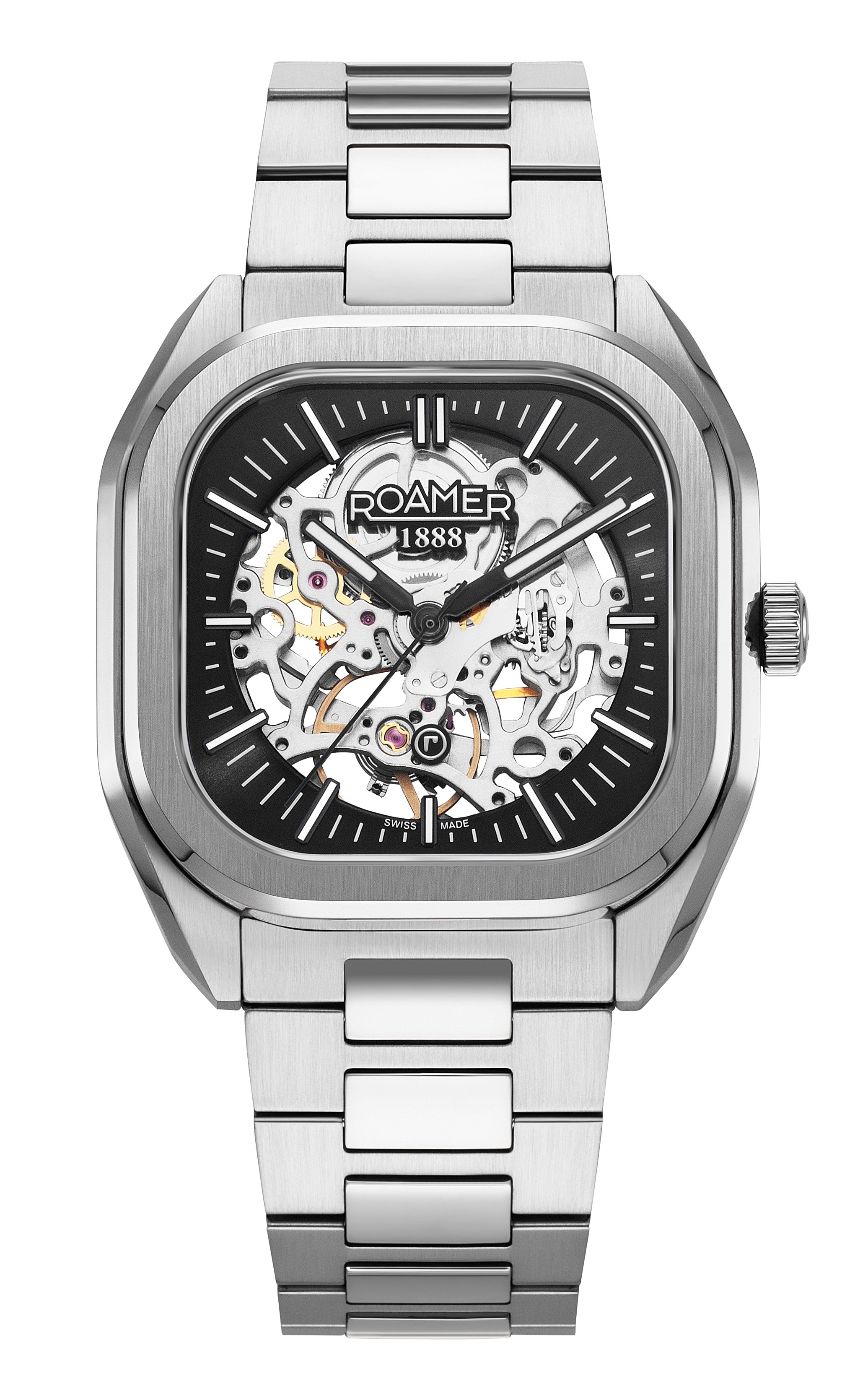 Roamer Mechano Mechanical black Square Dial Men's Watch - 985986 41 85 20