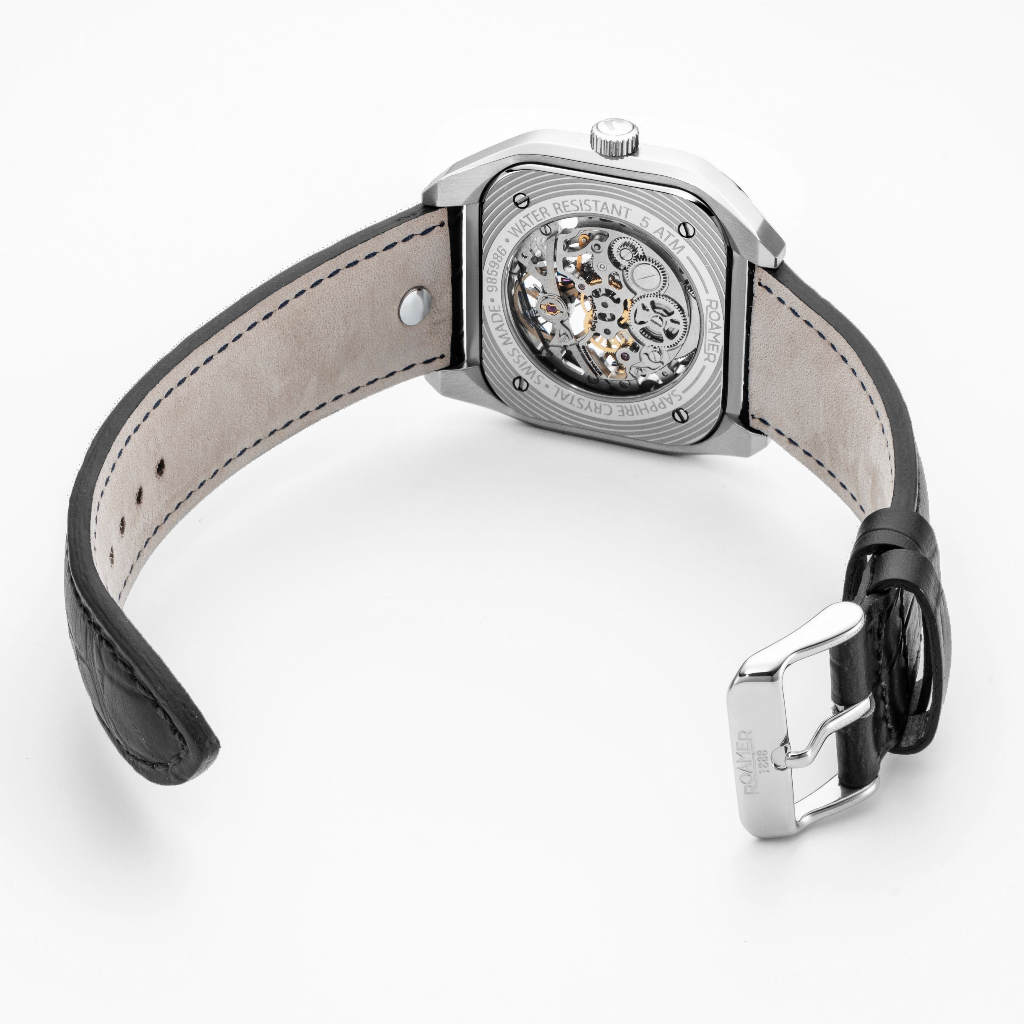 Roamer Mechano Mechanical black Square Dial Men's Watch - 985986 41 85 20