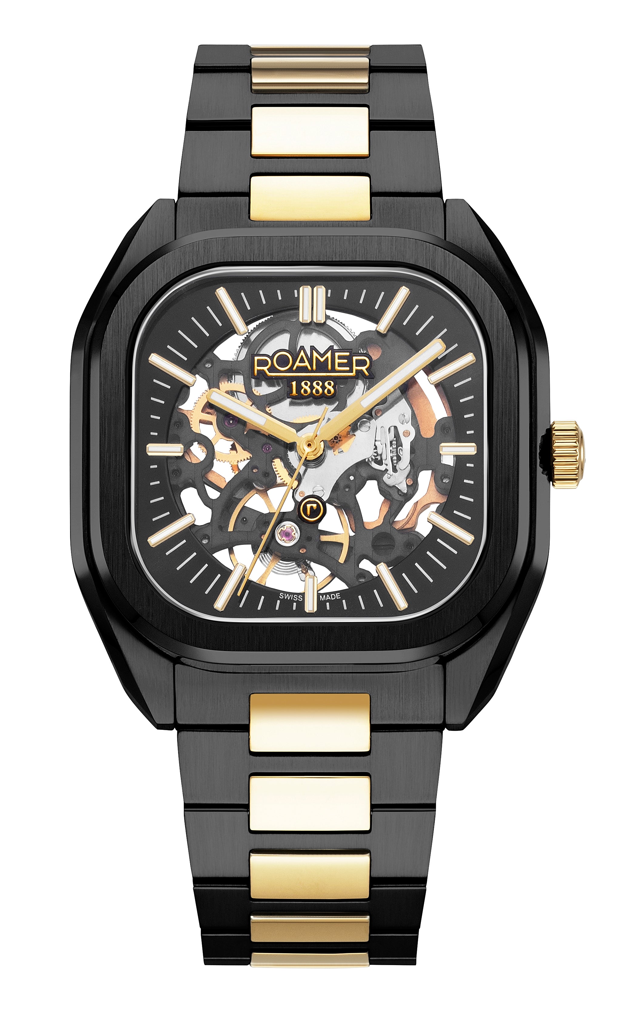 Roamer Mechano Mechanical black Square Dial Men's Watch - 985986 45 85 20