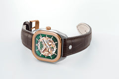 Roamer Mechano Mechanical green Square Dial Men's Watch - 985986 49 75 20