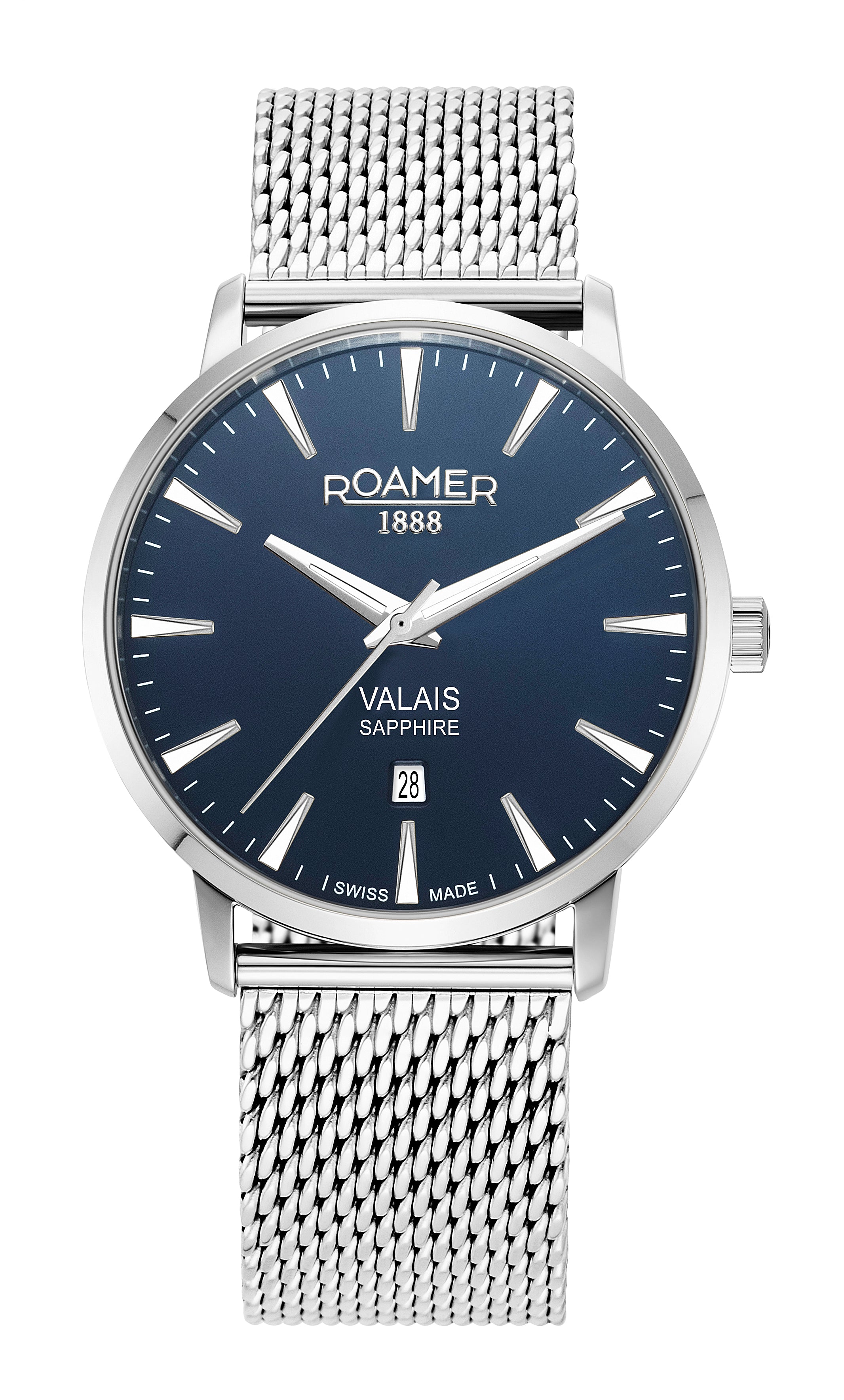 Roamer Valais Gents Interchangeable Box Set Analog Blue Round Dial Men's Watch - 988833 41 45 05