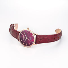 Roamer Valais Ladies Interchangeable Box Set Analog Red MOP Round Dial Women's Watch - 989847 46 60 05