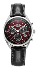 Roamer Pro Chrono Chronograph Burgundy Sunray Round Dial Men's Watch - 993819 41 65 02