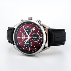 Roamer Pro Chrono Chronograph Burgundy Sunray Round Dial Men's Watch - 993819 41 65 02