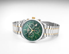 Roamer Pro Chrono Chronograph Green Sunray Round Dial Men's Watch - 993819 47 75 20