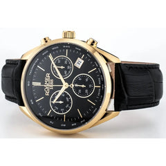 Roamer Pro Chrono Chronograph Black Sunray Round Dial Men's Watch - 993819 48 85 02