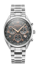 Roamer Pro Chrono Chronograph Grey Sunray Round Dial Men's Watch - 993819 41 54 20