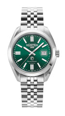 Roamer Montalbano Gents Mechanical Green Sunray Round Dial Men's Watch - 996983 41 75 20