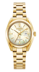 Roamer Montalbano Ladies Mechanical Champagne Mop Round Dial Women's Watch - 996990 48 30 20