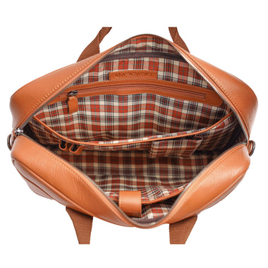 ALL ROUNDER Authentic Italian Leather Laptop Bag/Office Bag/Messenger Bag for Men and Women. Fits Upto 16 inch Laptop.