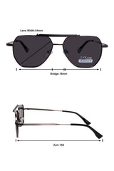 Jodykoes Legacy Metal Square Sunglasses – UV400 Polarized - JK-SG-669835-GRAY